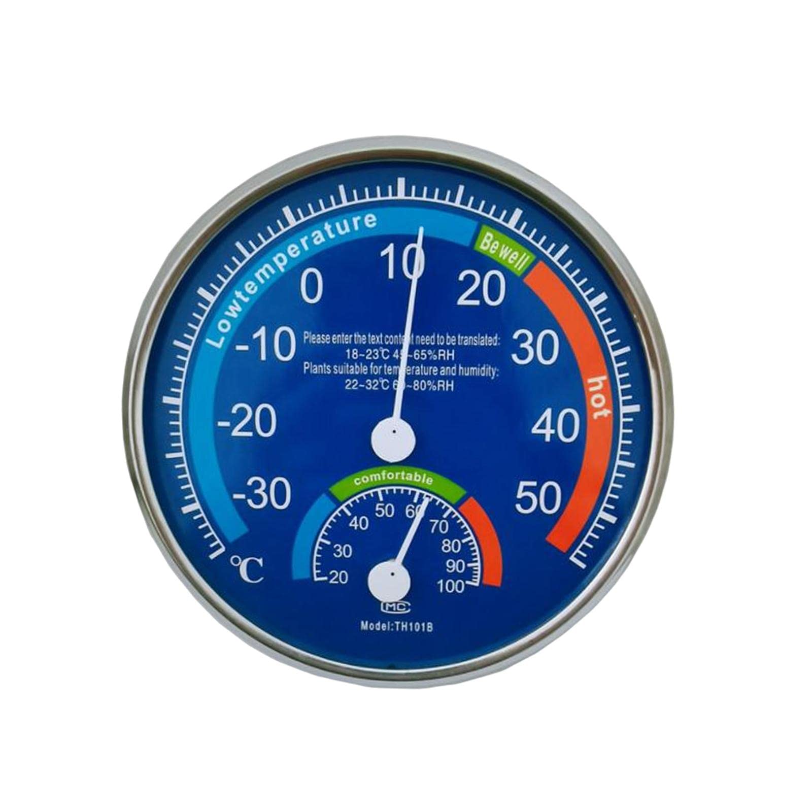 CALANDIS® Humidity Temperature Meter Gauge Instrumentation for Restaurant Garden Blue | 1 Round Analog Humidity Temperature Meter Gauge (B0BZSN6QZQ) Amazon Price History, Amazon Price Tracker