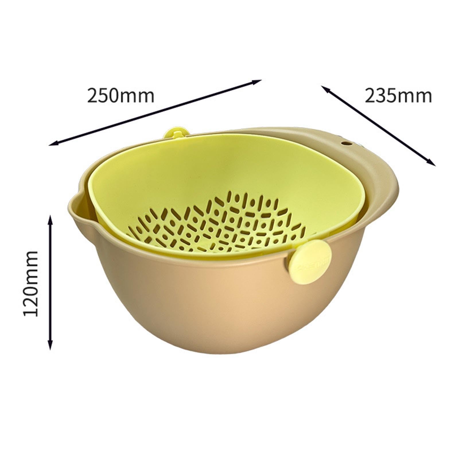 Große Kunststoff-Waschkörbe Rund – 4 Stück, Perforiert, Zum Waschen Von Gemüse, Nudeln Abgießen, Küchensieb