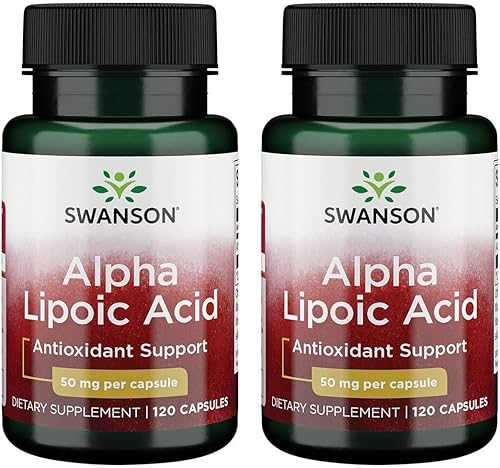 Swanson Ácido alfa lipoico 50 miligramos 120 cápsulas (paquete de 2)