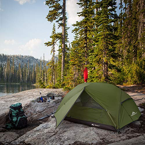 Forceatt Tent 2-3 Person Camping Tent, Waterproof And Windproof 3-4 Seasons Ultralight Backpack Tent, Can Be Installed Immediately, Suitable For Hiking, Camping, Outdoor (2-Person-Dark Green) #TOP5