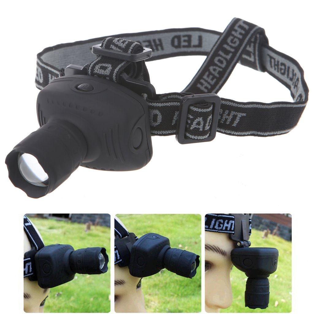 LIYUDL Brightest Zoomable Headlamp flashlight - 3 Modes 600 Lumens Rechargeable headlight flashlights, Hard Hat Light, Bright Head Lights, Running or Camping headlamps
