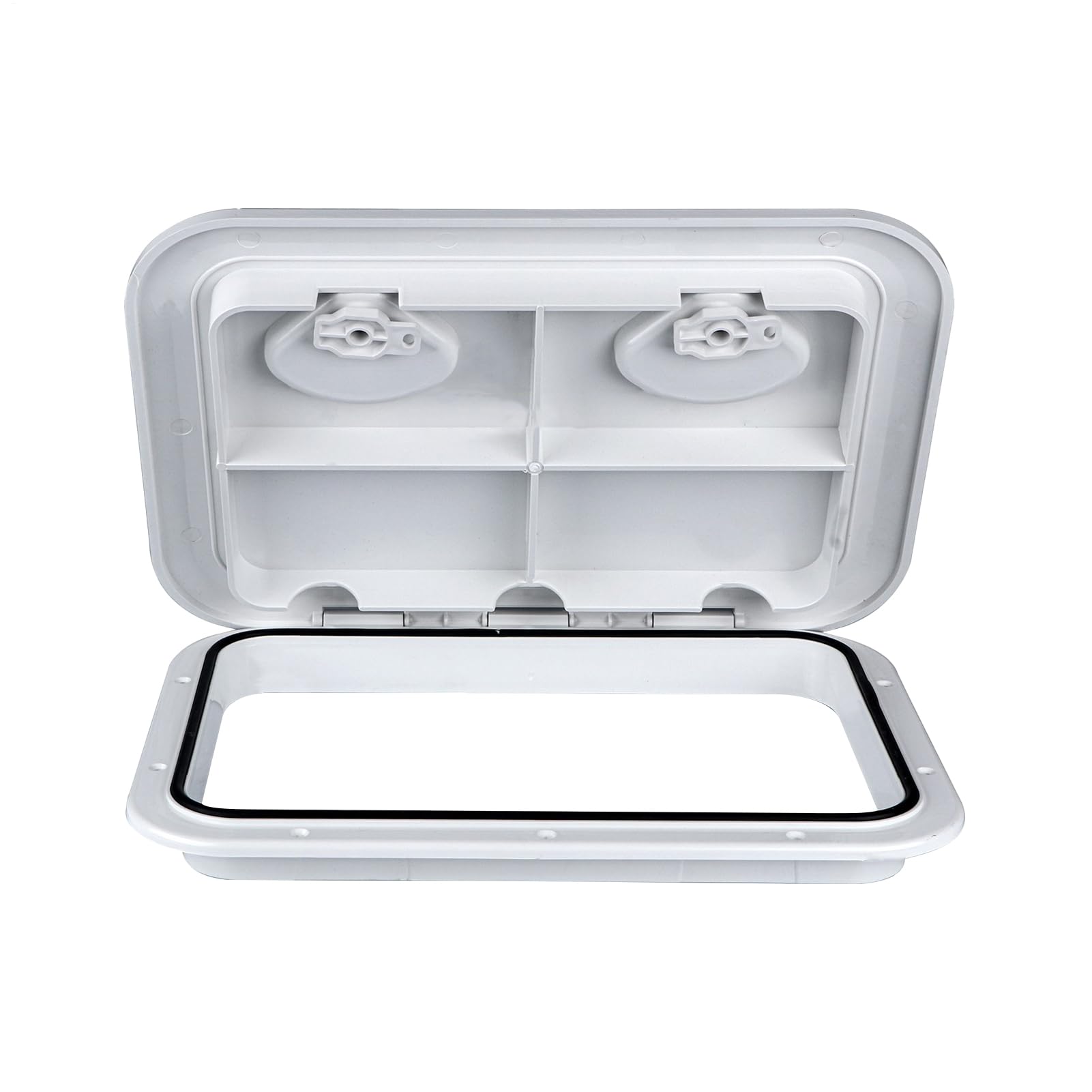 Escotilla rectangular para botes: escotillas de acceso a cubierta fácil de instalar con fácil instalación, accesorio marino duradero, cubierta de escotilla impermeable, equipo marino, mantenimiento de