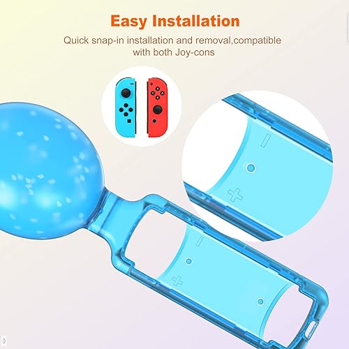 Miniatura 6 de Empuñaduras para controlador de interruptor, empuñaduras de control de mano de juego Samba Maracas compatibles con Samba de Amigo Party Central