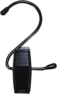 NAHANCO 610BBH Hang All Black Plastic Clip with Black Metal Hook, 4 1/2