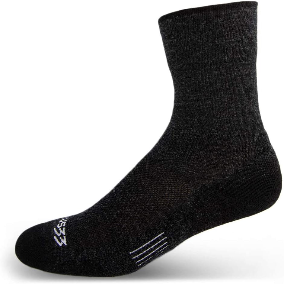 USA Made - Micro Cushion Crew Socks - Hiking Socks - Merino Wool - Mountain Heritage