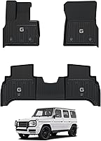 Vista 65 de 3W Alfombrillas de suelo aptas para Benz E-Class 2017-2023 TPE para todo tipo de clima, ajuste personalizado para E300, E320, E400, E350, E63, E550