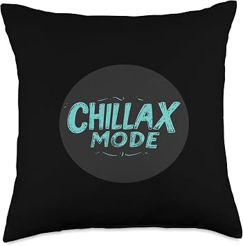 Activate Chillax Mode and Let It Flow Throw Pillow