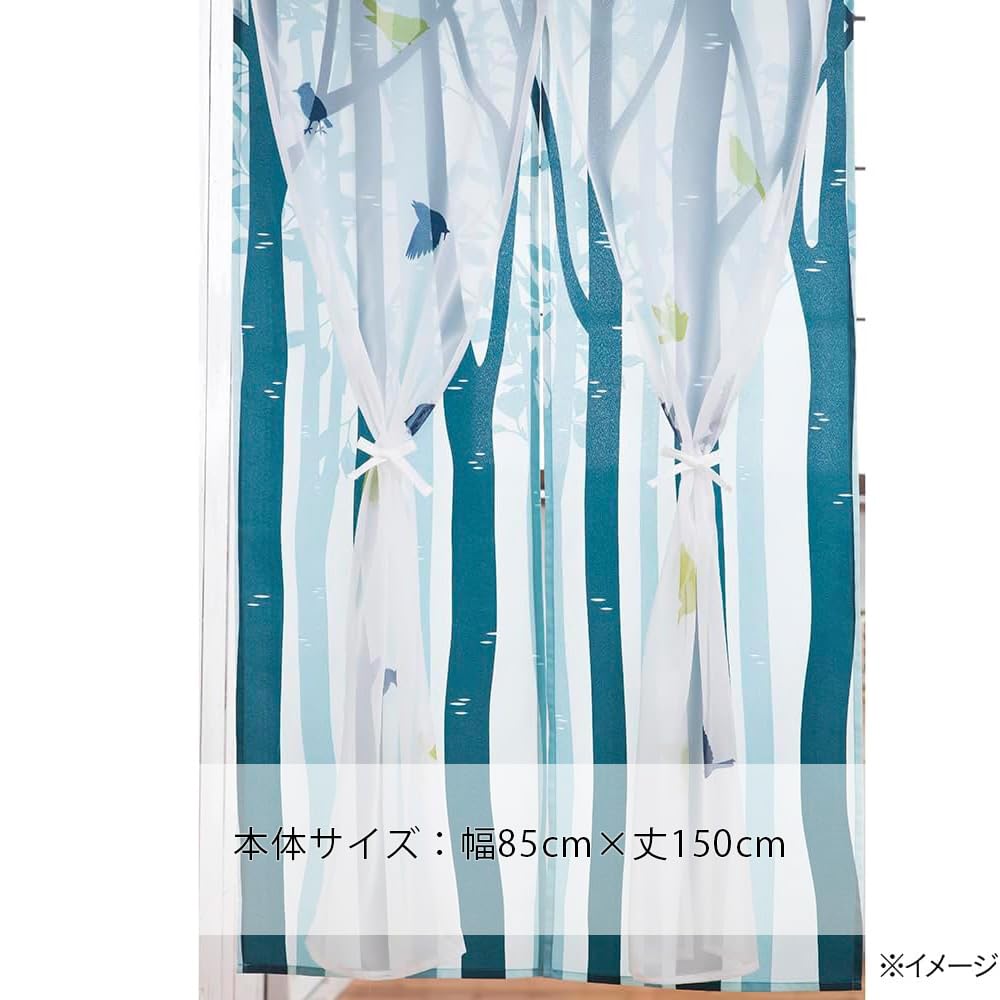 Amazon|カインズ(CAINZ) 二重のれん 小鳥のさえずり 幅85cm×丈150cm Amazon|カインズ(CAINZ) 二重のれん 小鳥のさえずり 幅85cm×丈150cm