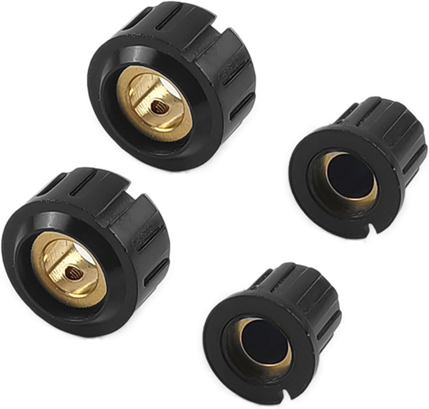 2Pcs Potentiometer Knob Replacement Guitar Volumes Control Rotary Knobs Knurled Shaft Hole Amplifier Potentiometer for Effect Pedal Amplifier