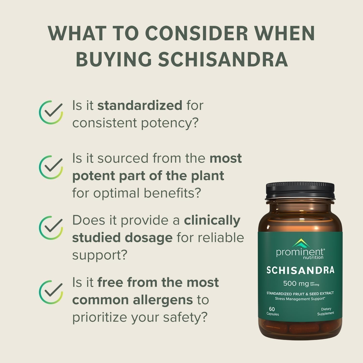 Prominent Nutrition Schisandra - Supplement for Liver & Stress Support - No Artificial Colors - Non-GMO, Vegan & Gluten-Free - 60 Capsules (60 Servings) - Image 8