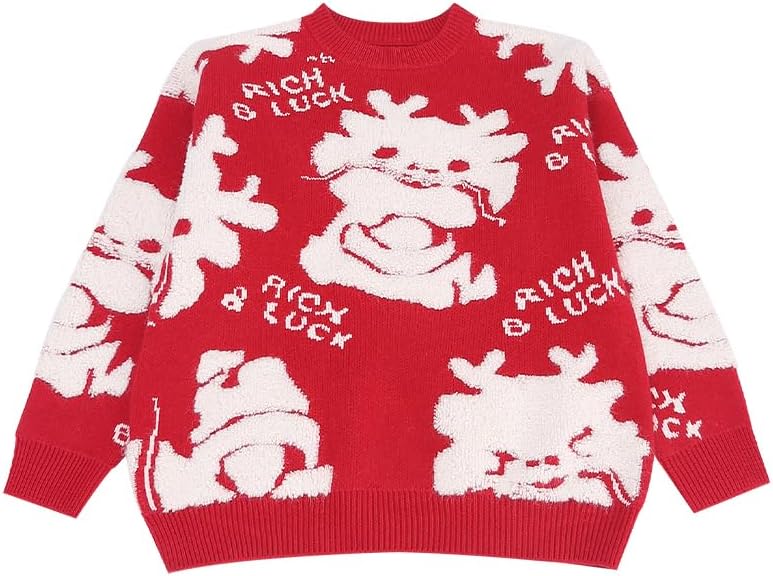 SSKK] 女の子のセーター秋冬装い龍の年アイテム本命年ニット子供の新年