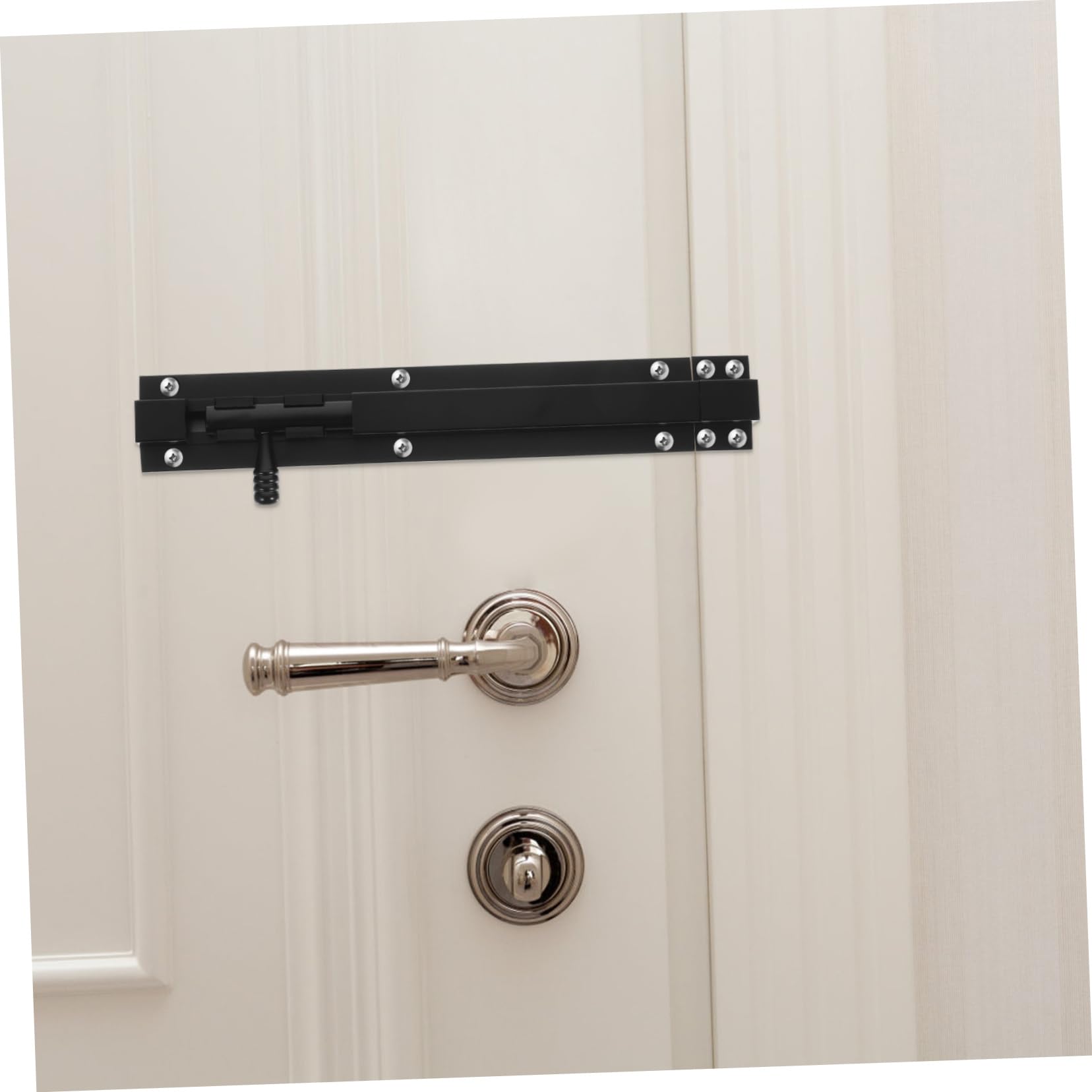 Pestillo Negro Seguridad de Deslizante Puerta de Aleación de Aluminio | Estructura Simple, Instalación Fácil, Uso Seguro, Apto para Baño y Cocina