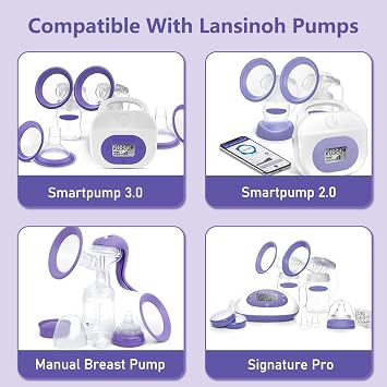 6PC Duckbill Valves Compatible with Lansinoh Pumps Parts and Hand Pump, Replacement for Signature Pro Smartpump Manual Pump, for Lansinoh Breast Pumps Valves Accessories