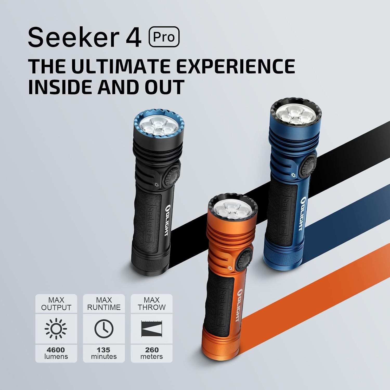 Amazon.co.jp: OLIGHT Seeker 4 Pro 充電式 LED 高ルーメン 懐中電灯