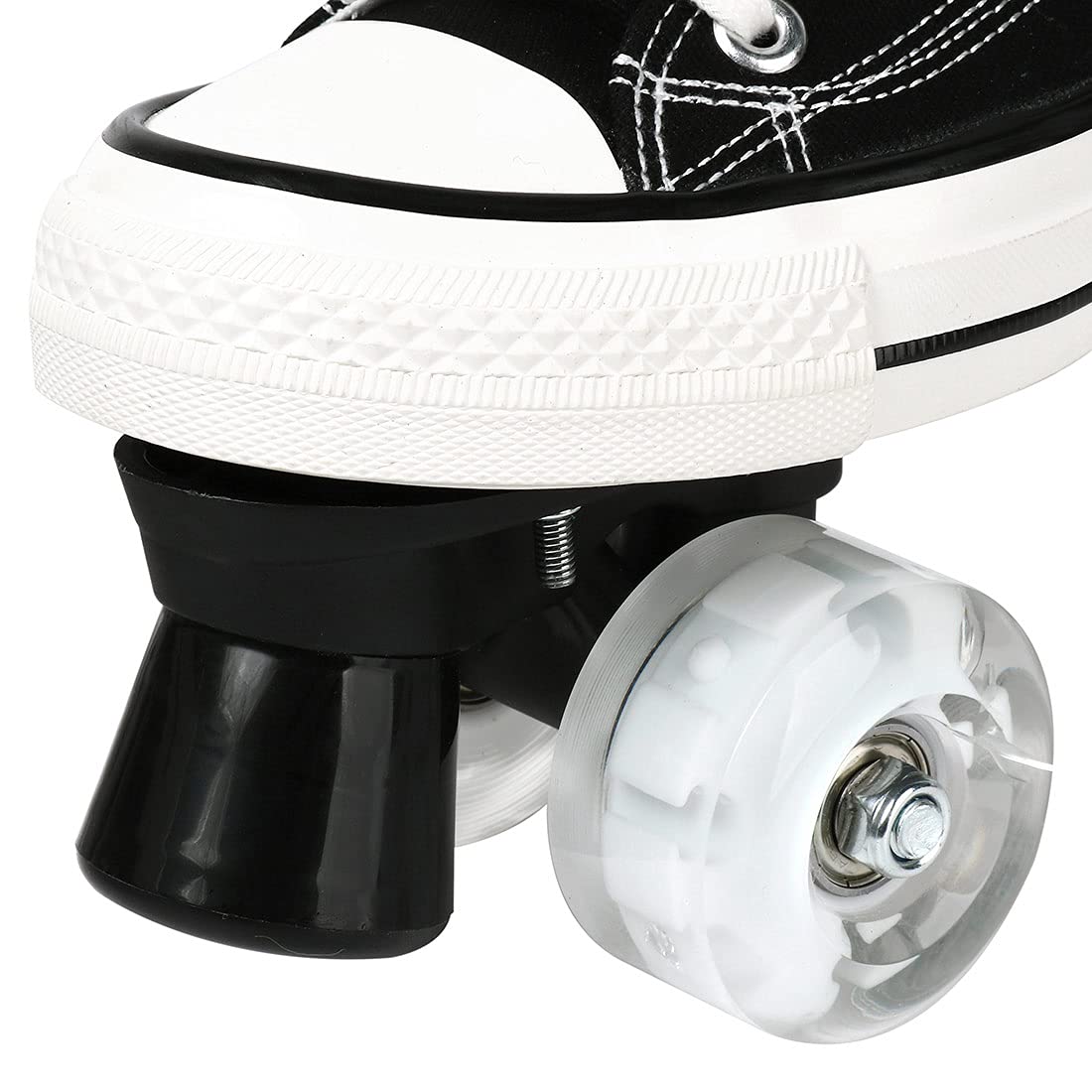 Patins roulettes Toile Quad Roller Skates pour Hommes Et Femmes Roller Quad Adulte Roller 4 Roues Enfant LED Patins à roulettes Artistiques Garçon Fille Retro Design
