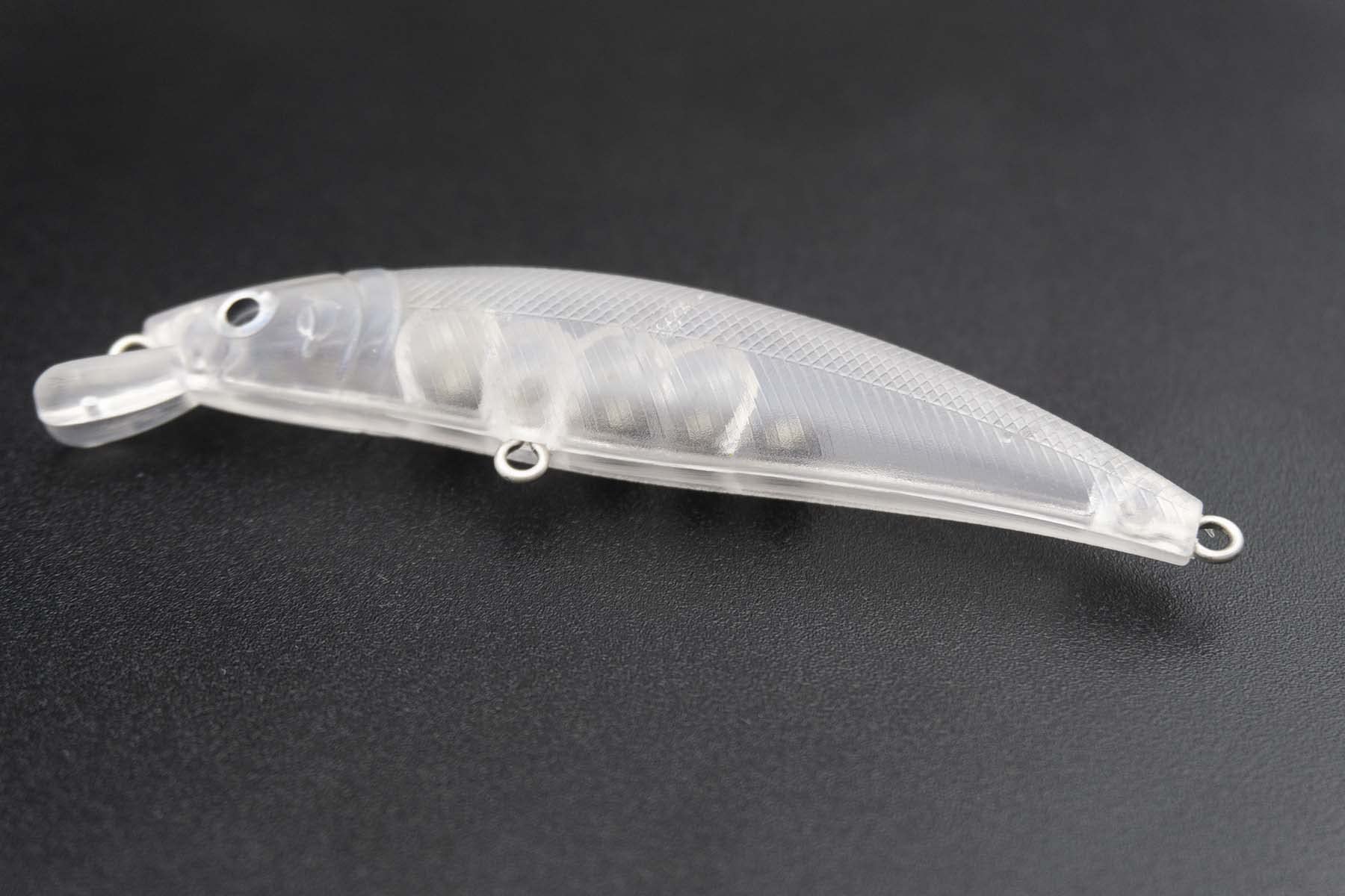 Lot de 10 appâts Popper non peints 10,7 cm 14,8 g Leurres vierges en plastique dur Leurres de pêche Wobblers non peints Kit Topwater Hochet Appâts 8122 œil gratuit