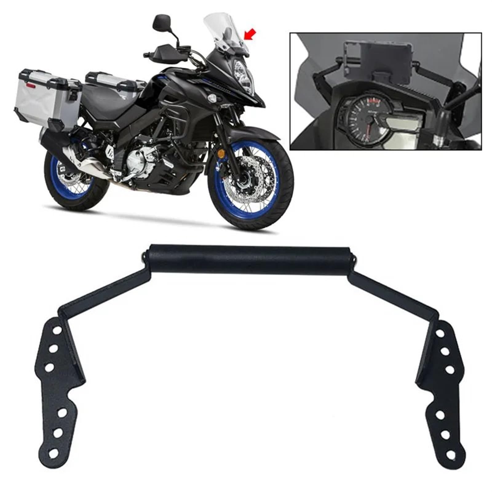 Soporte Navegación GPS Soporte Navegación para Teléfono Móvil Aluminio Manillar Motocicleta para Suzuki para V-Strom 1000 para Vstrom DL 650 DL650 DL1000 2017-2023 Soporte para Navegación GPS