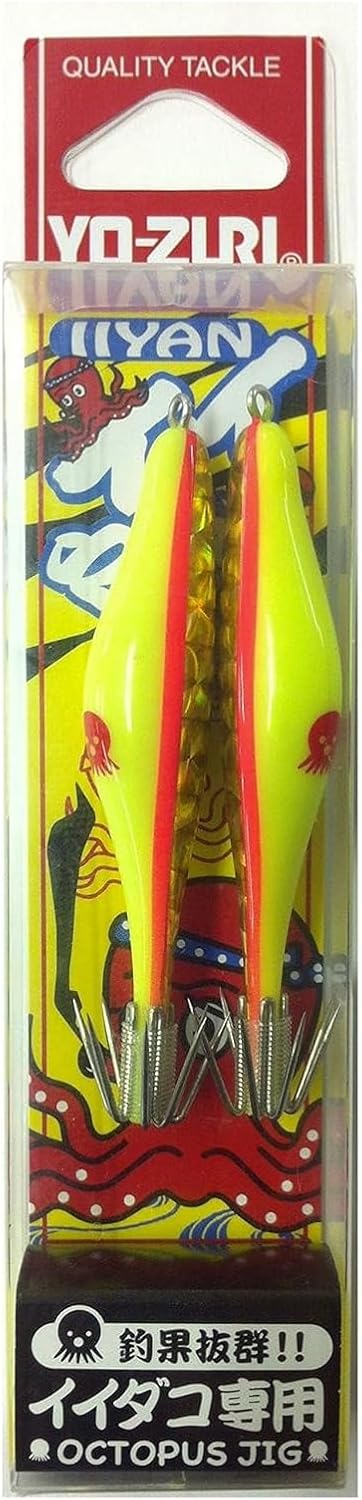 Yo-Zuri Squid Lure, Octopus: HP, Iiyan HG TY1, 2.4 inches (60 mm)
