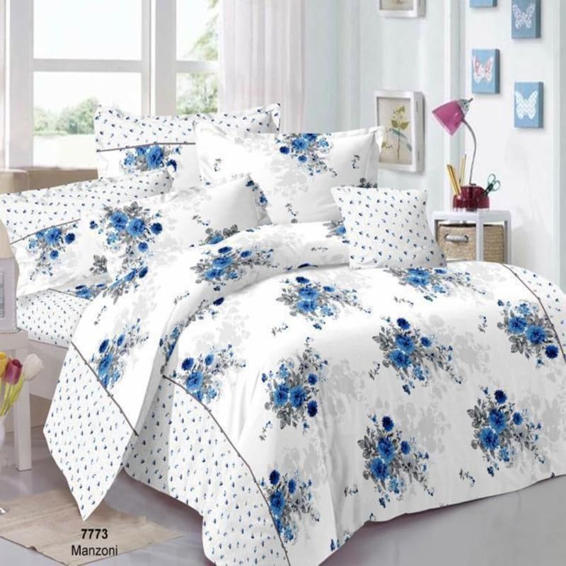 See full amazon price history chart for Clickcart Glace Cotton,150 TC Prime Collection Ultrasoft Skin Friendly Printed Flat Double Bedsheet With 2 Pillow Covers (90 X 90 Inch) - Blue Guldasta Gold1 Clickcart Glace Cotton,150 TC Prime Collection Ultrasoft Skin Friendly Printed Flat Double Bedsheet With 2 Pillow Covers (90 X 90 Inch) - Blue Guldasta Gold1 (B0D8JJXVSQ) Amazon Price History, Amazon Price Tracker