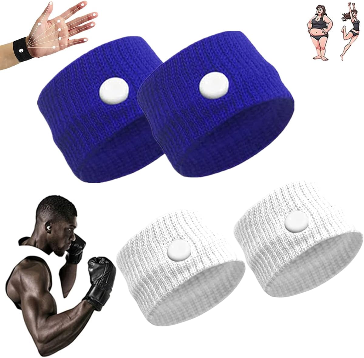 Weimax Sugar Control Wristband,Blood Sugar Control Wristband,Healthify Sugar Control Therapeutic Wristband for Everyone (Q-2Pairs)