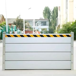 Street/Garage/House/Yards Flood Control Barrier - Aluminum Baffle Water Prevention System 1 1.5 2 2.5 3 M Wide Door Threshold/Porch/Outside Entrance Deflector - Flood Emergency System (Color : H
