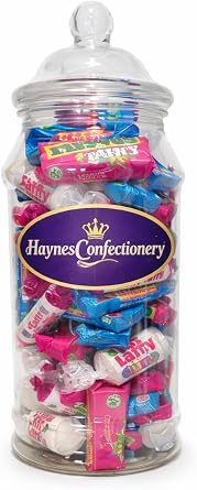 Mini Sweet Mix, Individually wrapped | 23cm | Retro Sweet Shop Jar | Jam Packed | Pick n mix | Gift | Hamper | Birthday | Christmas | Mothersday | Haynesdiscount Ltd