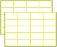 Vista 1 de Paquete de 500 etiquetas adhesivas blancas en blanco de 1.5 x 0.75 pulgadas para escribir, etiquetas adhesivas adhesivas adhesivas