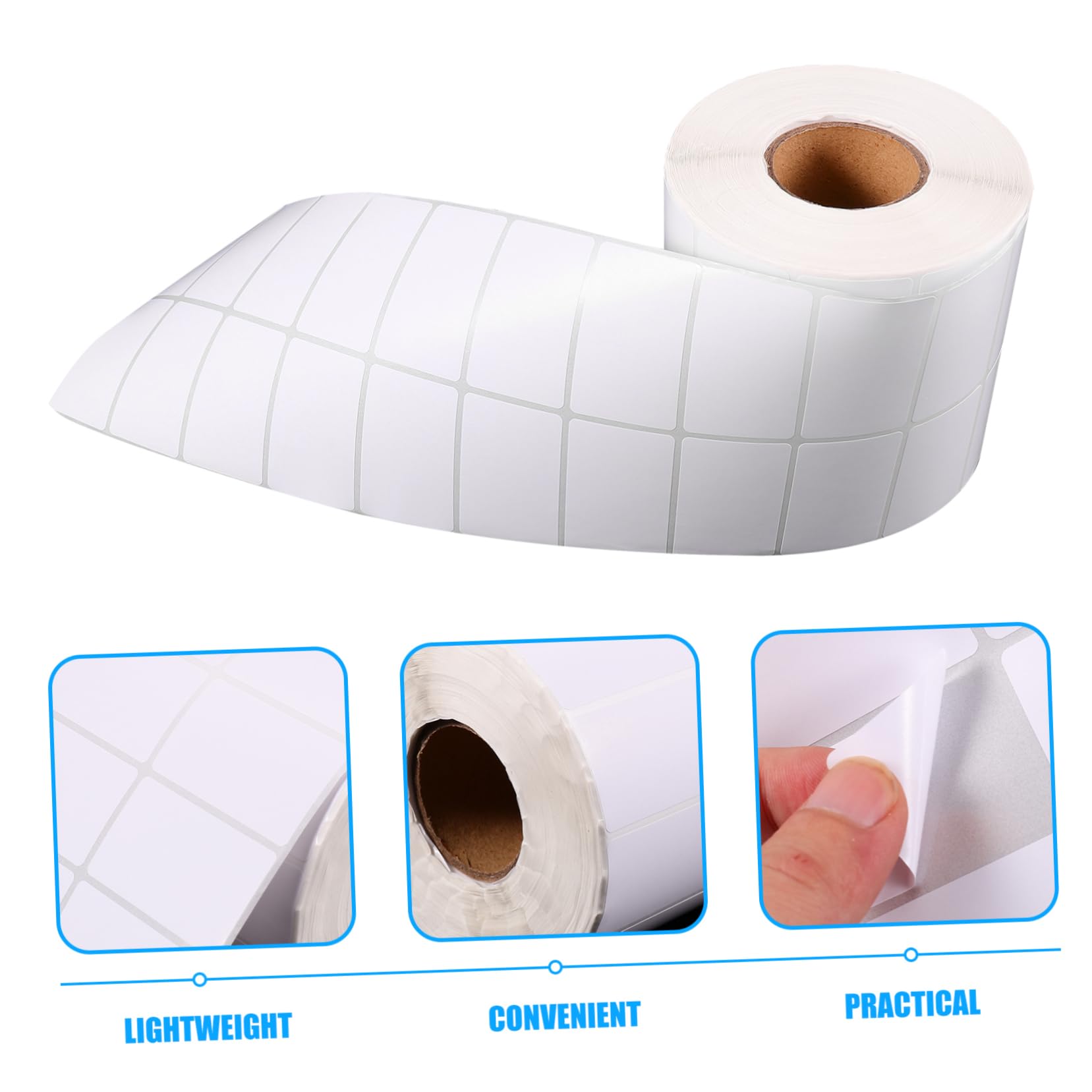 Hemobllo Etichette Termiche Autoadesive Rotolo Resistenti Pioggia e Macchie Adesione Forte per Spedizioni e Barre Etichette Rettangolari per Chiara e Scansione Facile