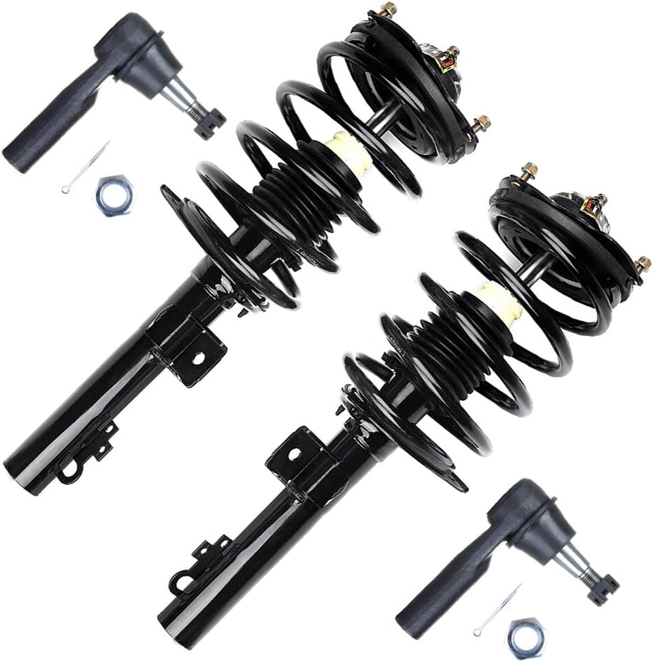 ROADFAR Suspension kit 4pcs Struts Suspension kit Front Complete Struts Assembly Tie Rod End Fit For 1996-2007 for Ford Taurus 1996-2005 for Mercury Sable