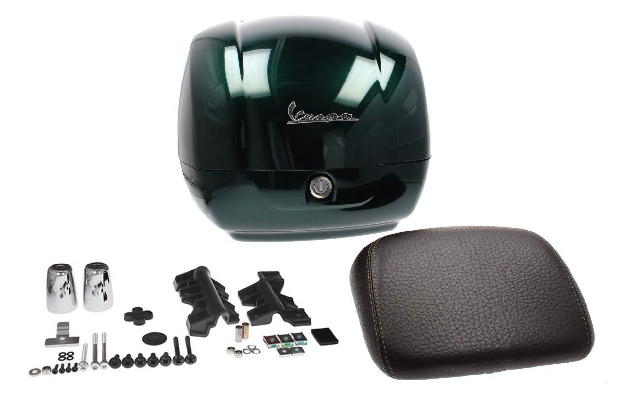 Piaggio - Coffre d'origine - 36 l - Pour Vespa GTS 125, 300 ccm - À partir de 2019 - Vert métallisé 349/A