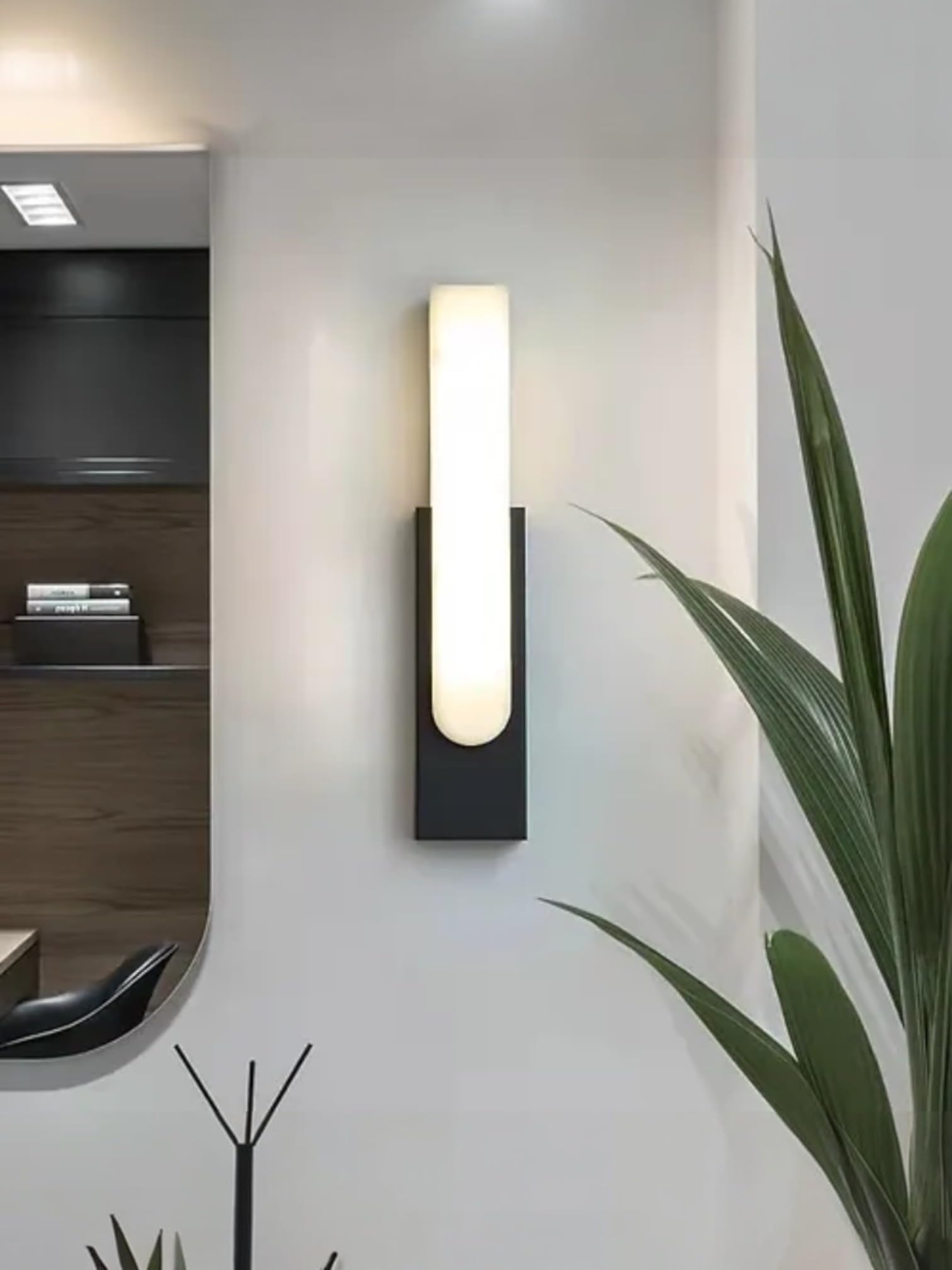 Ucuz Geldi Dekoratif LED Aplik, Çift Yönlü, 10W, 3200K Gün Işığı, Siyah, Çift Yönlü Işık Led Duvar Aydınlatma Cata Hawai İç ve Dış Mekan
