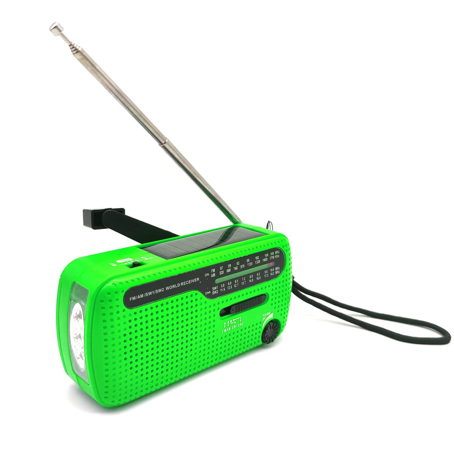 Radio rétro portable solaire avec fonctions de secours et look vintage