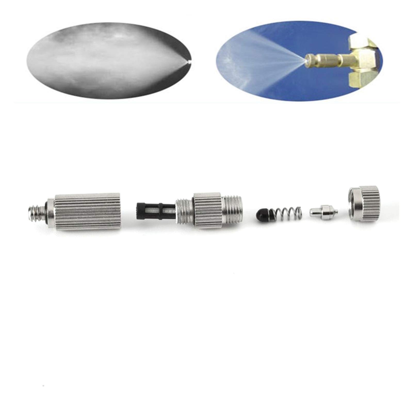 Giardinaggio dell'irrigazione Dripper. Ugello del giardino dell'ugello di atomizzazione in ottone Ugello da giardino 10 pezzi ad alta pressione 0.1mm-0.5mm Pompa spruzzatore in acciaio inox in acciaio