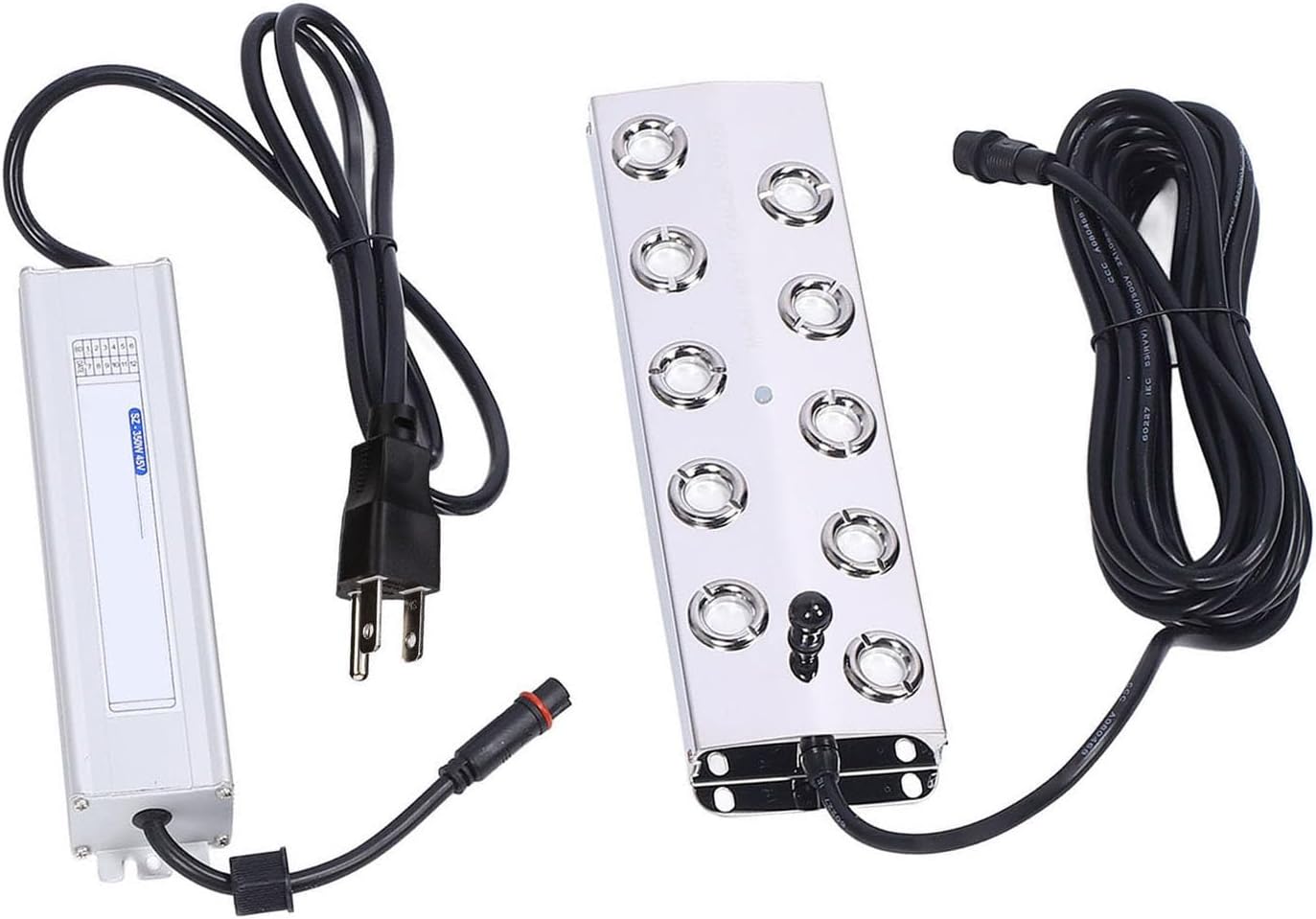 Ultrasonic Mist Maker, 10 Heads 9000mL / H High Capacity Fogger with 350W IP67 Power Supply, Pond Fog Machine for Landscape Garden Water