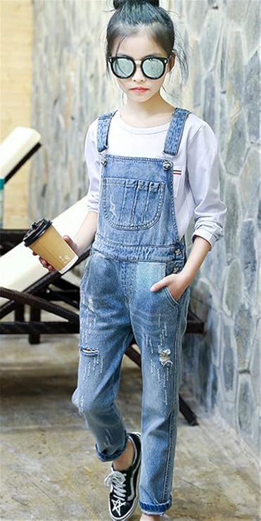 Amazon | [イダク] 女の子 デニムパンツ ジーンズ 子供服 ロングパンツ