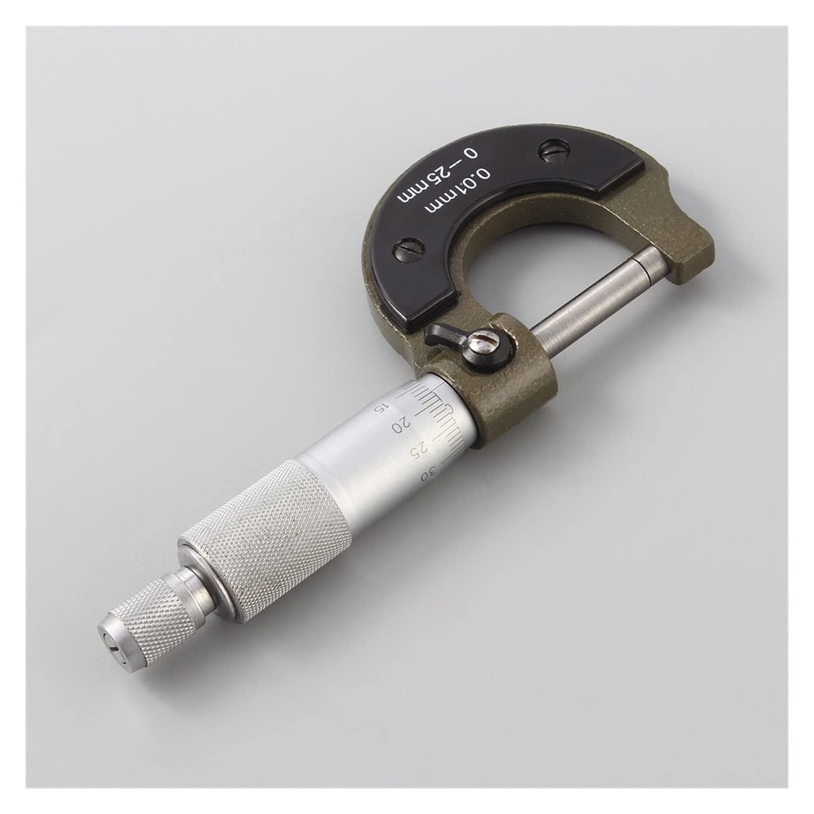 Herramienta de micrómetro métrico Exterior de Calibre de 25mm y 0,01mm con Metal para Herramienta de Calibre mecánico