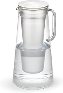 LifeStraw Home 10-Cup Water Filter Pitcher - Removes Bacteria, Parasites, Microplastics, Lead, PFAS, BPA-Free White