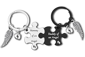 Touchstone Memorial Keychain for Infant Loss, Loss of Baby Memorial Gift, Sympathy Gift