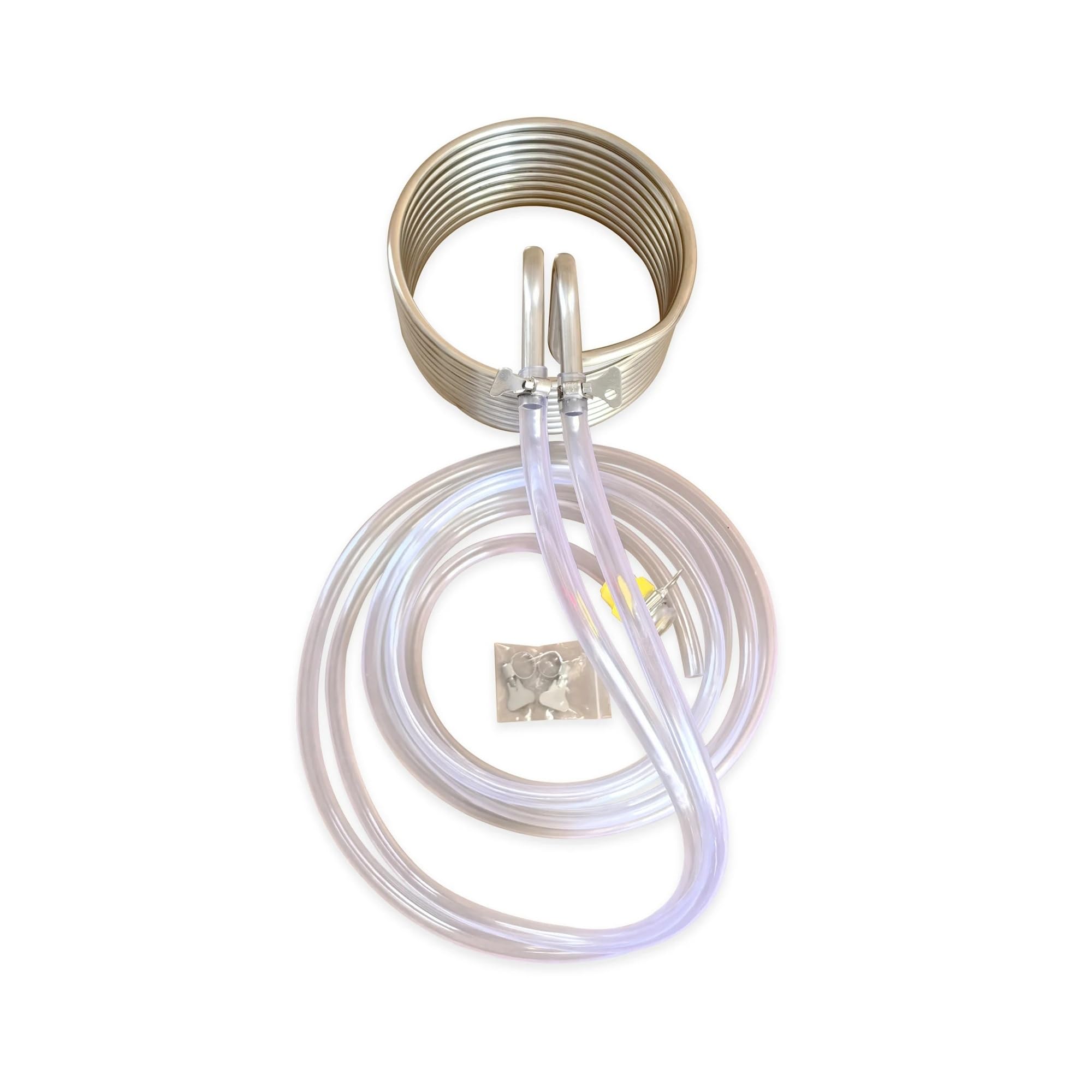 Scambiatore di calore a serpentina di raffreddamento in acciaio inossidabile da 12,7 mm con raccordi di collegamento, refrigeratore a immersione for produzione di birra fatta in casa Applicazioni mult