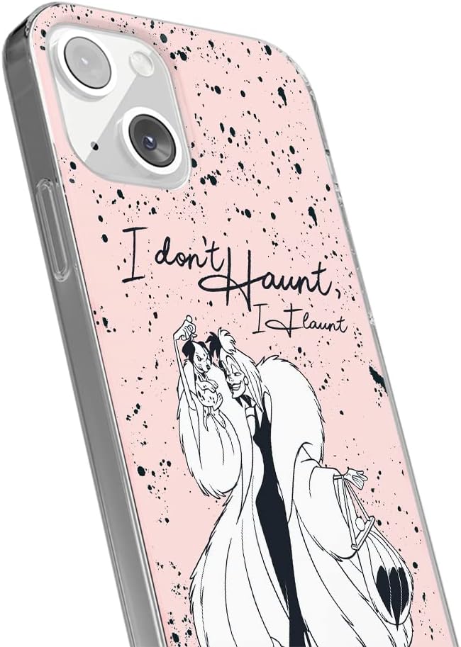 ERT GROUP Samsung S22 Original Officially Licensed Disney Cruella and Puppy 001 Mobile Phone Case Perfectly Fit Cell Phone Shape TPU Case