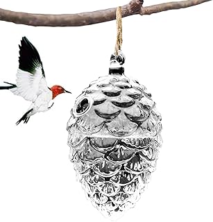 ハチドリフィーダー,裏庭用吊り下げ可能 | バルコニー用ハチドリフィーダー ベランダ設置型 | 屋外のパティオ、ポーチ、庭、裏庭、木、バルコニーでの使用に適した餌やり装置 ガーデンアクセサリー