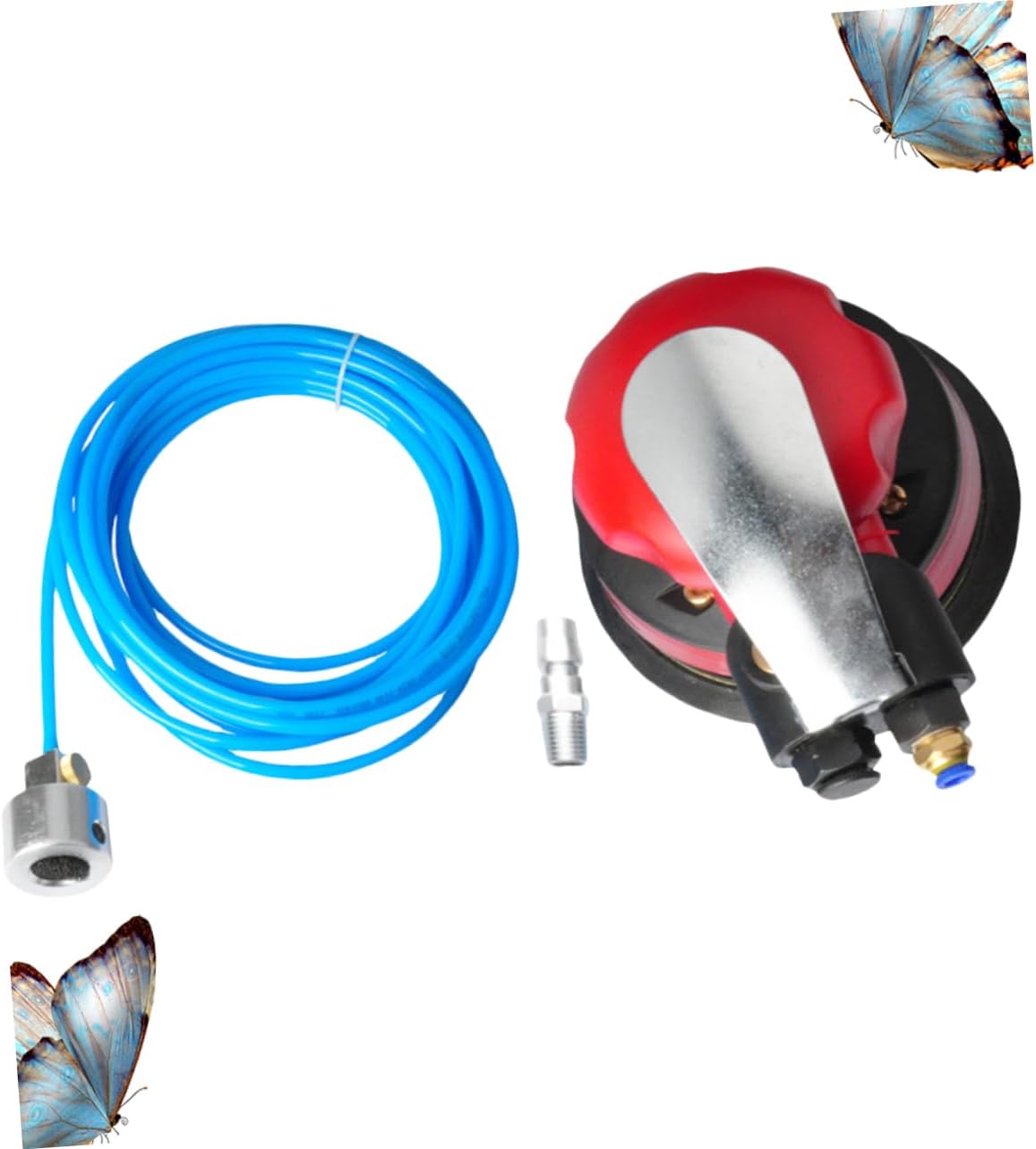 1pc Pneumatic Polisher Sander Kit Air Orbital Sander Inlet for Furniture Waxing and Polishing Heavy Duty Design High