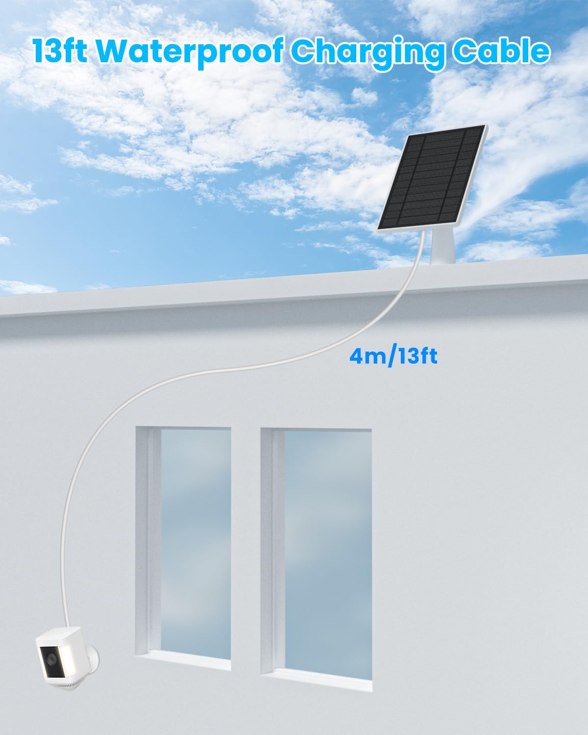 Amazon.com : Solar Panel for Ring Spotlight & Stick Up Outdoor Cam