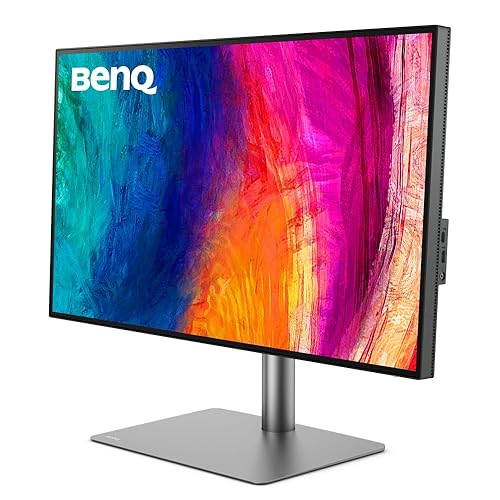 BenQ PD3220U Thunderbolt 3 Monitor for MacBook 32 Inch 4K IPS UHD, AQCOLOR, 100% sRGB & Rec.709, 95% P3, DeltaE≤3, Pantone, Factory Calibration, USB Hub, USB-C (85W), Daisy Chain, KVM Switch
