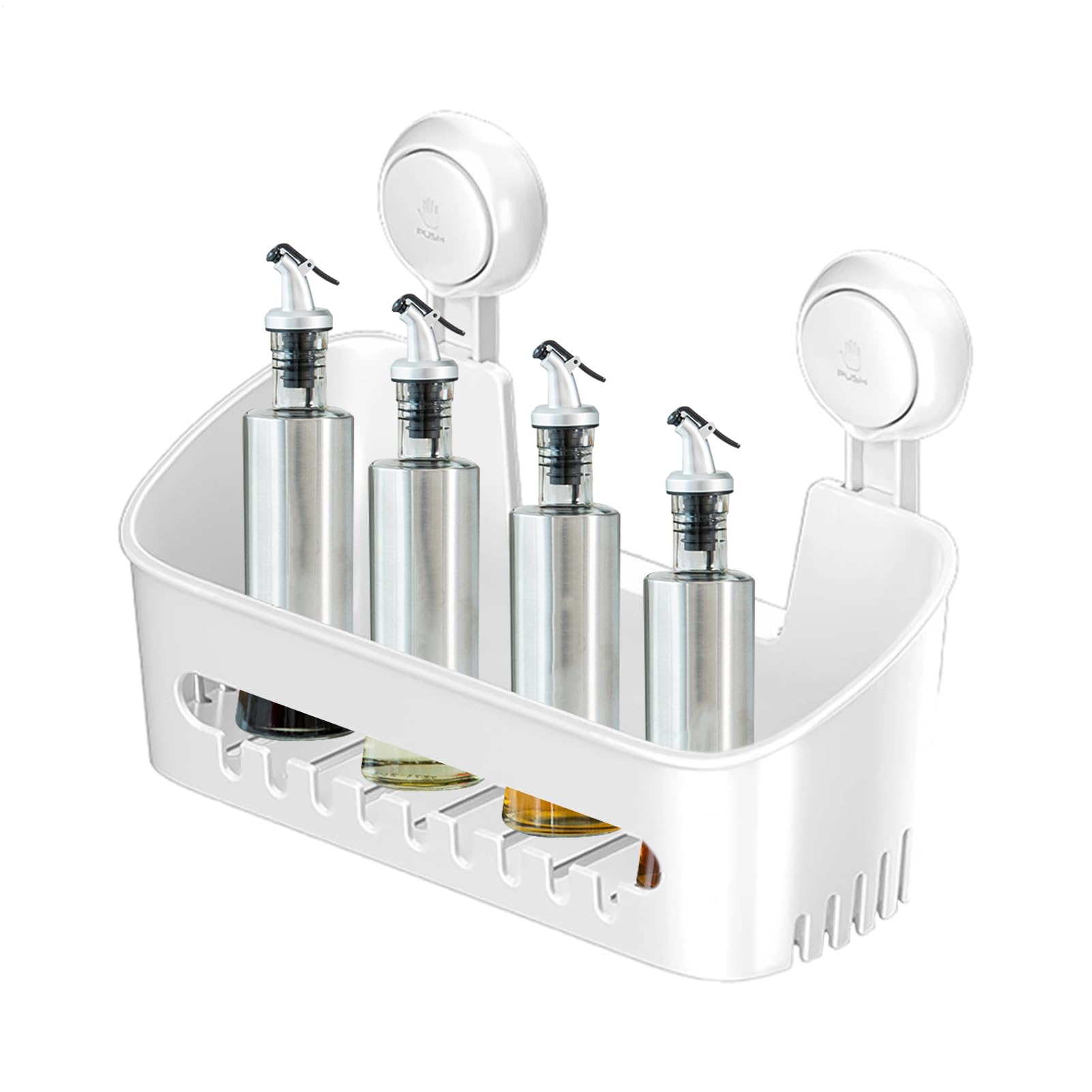 Support de rangement à ventouses pour douche anti-chute d'articles de toilette