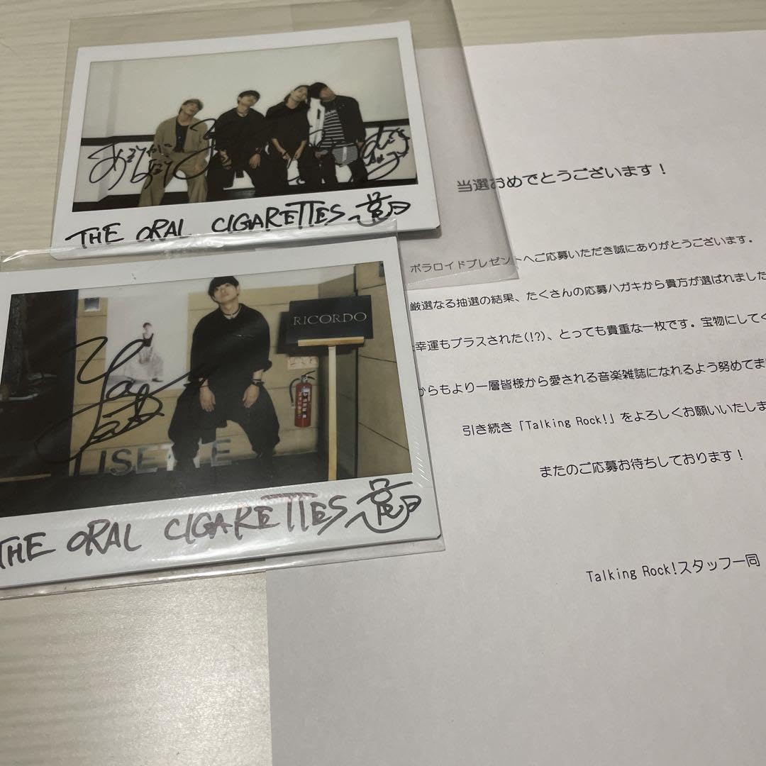 THE ORAL CIGARETTES 直筆サイン入りチェキ まとめ売り THE ORAL CIGARETTES 直筆サイン入りチェキ まとめ売り