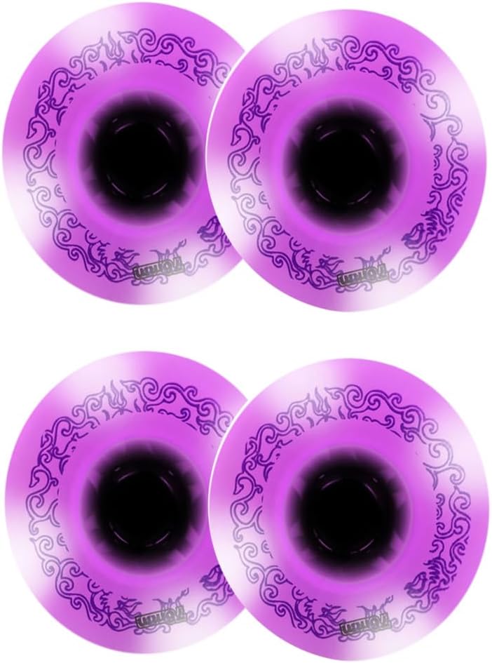 85A Led Light Up Roller Skate Wheels 4 Pack Luminous Light Up Inline Skate Wheels For Indoor and Outdoor 72mm 76mm 80mm