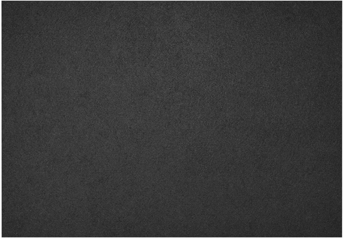 Fortessa Loft Felt Placemat, 12.2 x 16.5 Rectangle Placemat (Set of 4), Black