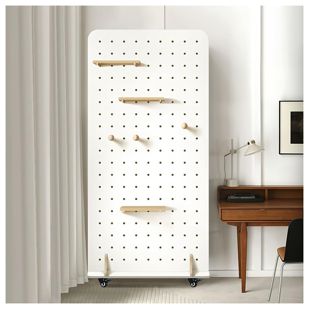 Soporte organizador independiente con ruedas, sistema de almacenamiento modular para garaje y manualidades, elegante soporte para herramientas, duradero y funcional, 60 x 160 cm
