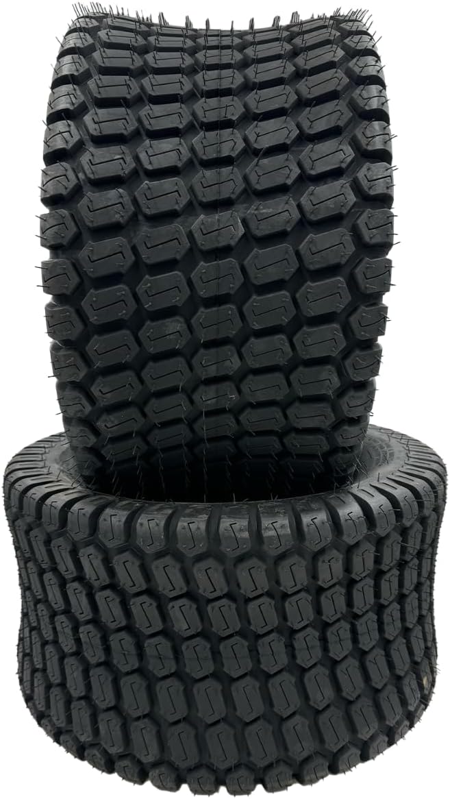4 Ply Lawn Mower Tire - Set of 2 Tires (Compatible with JD Mowers and Many More)